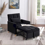 Fauteuil-lit convertible 3-en-1 avec dossier réglable