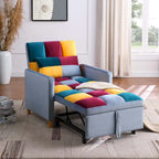 Fauteuil-lit convertible 3-en-1 avec dossier réglable