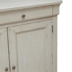 Buffet d'entrée brossé avec tiroirs et étagères réglables – Bois d'acacia