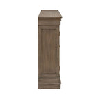 Buffet d'entrée brossé avec tiroirs et étagères réglables – Bois d'acacia