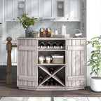 Meuble de rangement pour vins, style planche de ferme, avec casier en X – 28 bouteilles, 119 cm