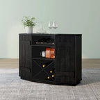 Meuble de rangement pour vins, style planche de ferme, avec casier en X – 28 bouteilles, 119 cm