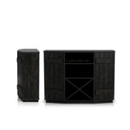 Meuble de rangement pour vins, style planche de ferme, avec casier en X – 28 bouteilles, 119 cm