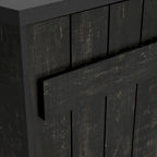 Meuble de rangement pour vins, style planche de ferme, avec casier en X – 28 bouteilles, 119 cm