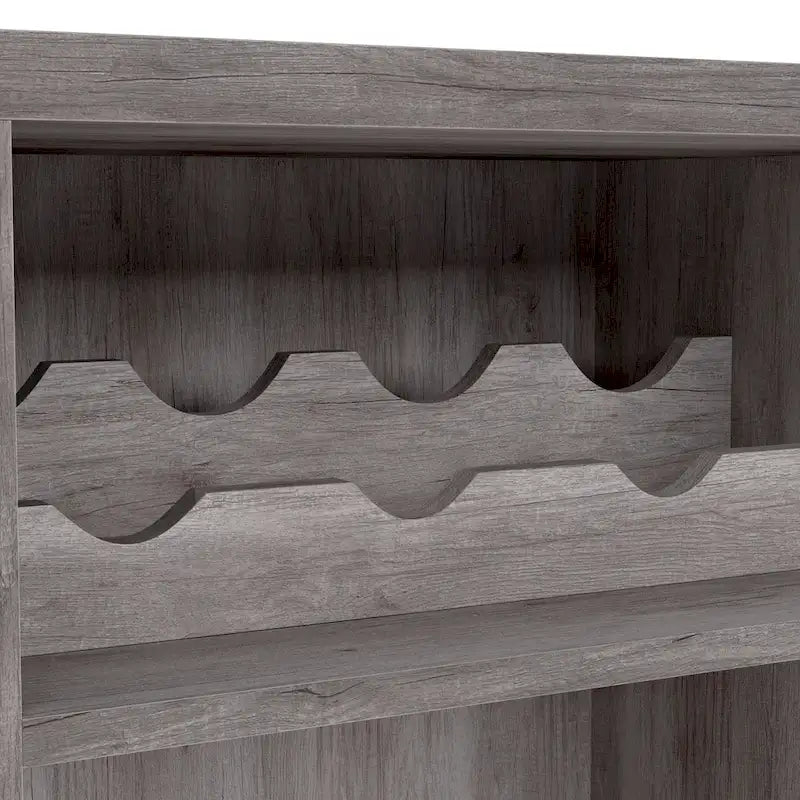 Meuble de rangement pour vins, style planche de ferme, avec casier en X – 28 bouteilles, 119 cm