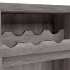 Meuble de rangement pour vins, style planche de ferme, avec casier en X – 28 bouteilles, 119 cm