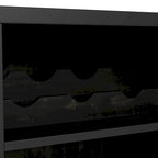 Meuble de rangement pour vins, style planche de ferme, avec casier en X – 28 bouteilles, 119 cm