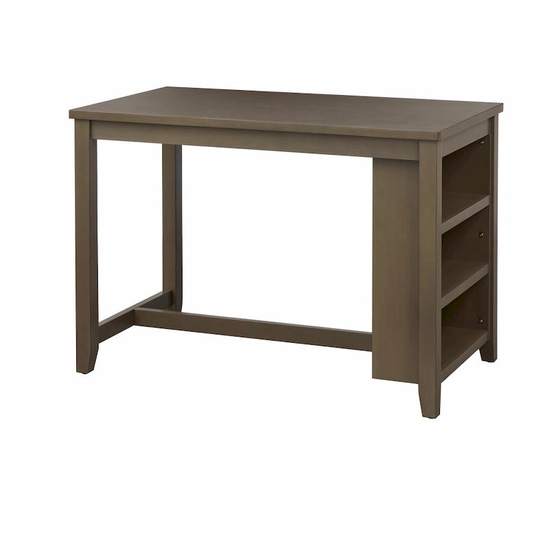 Table de rangement hauteur comptoir avec étagères ouvertes de style fermier
