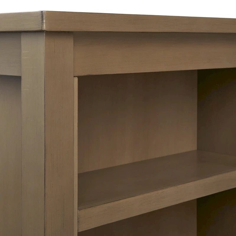 Table de rangement hauteur comptoir avec étagères ouvertes de style fermier