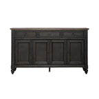 Buffet de couloir style ferme avec tiroirs et portes d'armoire
