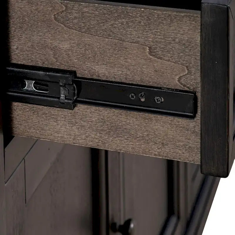Buffet de couloir style ferme avec tiroirs et portes d'armoire
