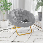 Chaise soucoupe pliante surdimensionnée – Extra large et rembourrée