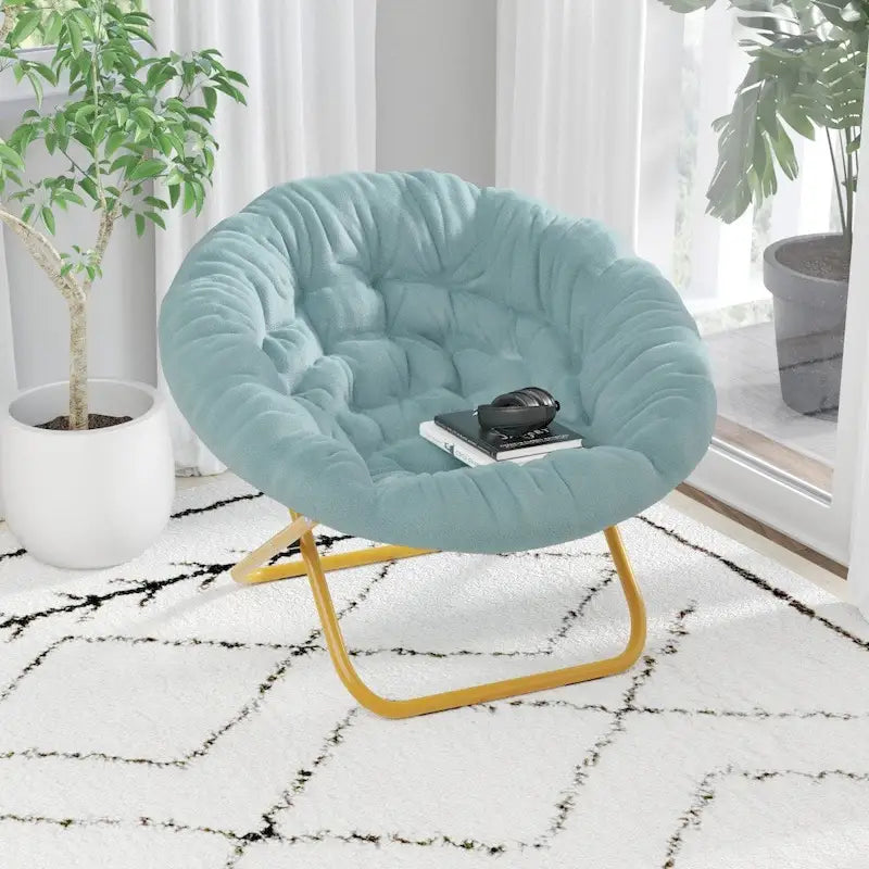 Chaise soucoupe pliante surdimensionnée – Extra large et rembourrée