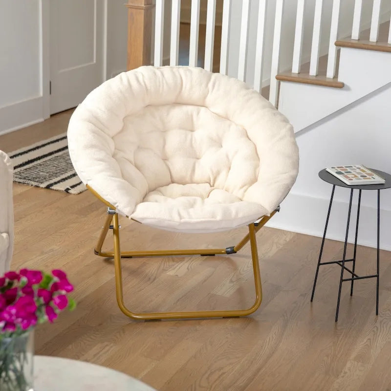 Chaise soucoupe pliante surdimensionnée – Extra large et rembourrée
