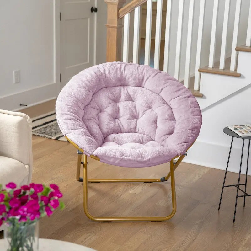 Chaise soucoupe pliante surdimensionnée – Extra large et rembourrée
