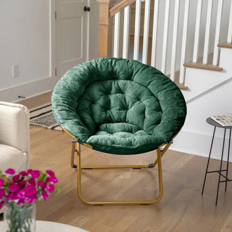 Chaise soucoupe pliante surdimensionnée – Extra large et rembourrée