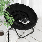 Chaise soucoupe pliante surdimensionnée – Extra large et rembourrée