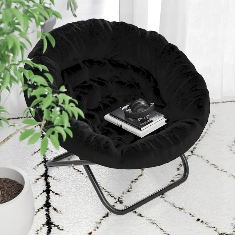 Chaise soucoupe pliante surdimensionnée – Extra large et rembourrée