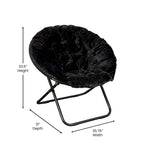 Chaise soucoupe pliante surdimensionnée – Extra large et rembourrée