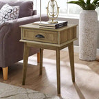 Table d'appoint haute avec tiroir à extension complète et concentrateur USB intégré