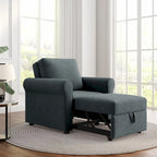 Fauteuil-lit convertible 3-en-1 – Canapé, chaise longue et lit avec dossier réglable