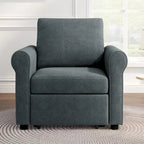 Fauteuil-lit convertible 3-en-1 – Canapé, chaise longue et lit avec dossier réglable