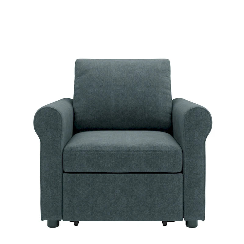Fauteuil-lit convertible 3-en-1 – Canapé, chaise longue et lit avec dossier réglable