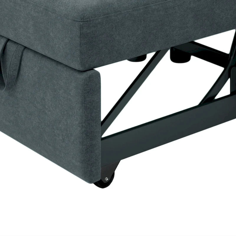 Fauteuil-lit convertible 3-en-1 – Canapé, chaise longue et lit avec dossier réglable