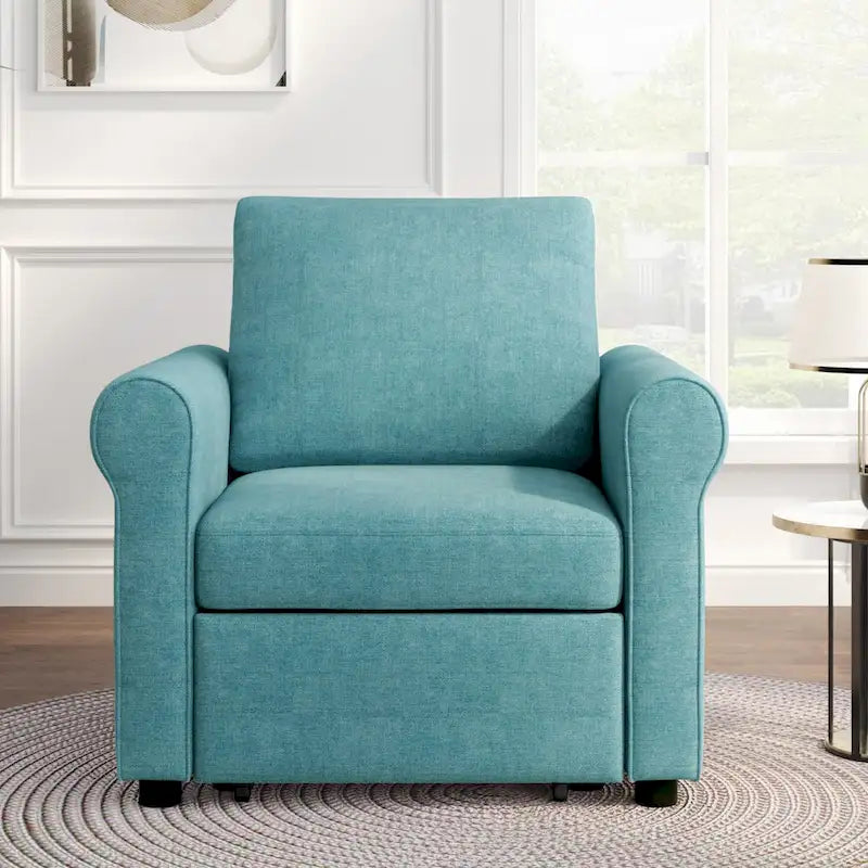 Fauteuil-lit convertible 3-en-1 – Canapé, chaise longue et lit avec dossier réglable