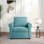 Fauteuil-lit convertible 3-en-1 – Canapé, chaise longue et lit avec dossier réglable