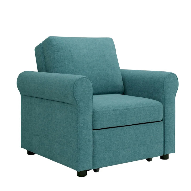 Fauteuil-lit convertible 3-en-1 – Canapé, chaise longue et lit avec dossier réglable