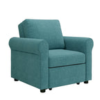 Fauteuil-lit convertible 3-en-1 – Canapé, chaise longue et lit avec dossier réglable