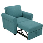 Fauteuil-lit convertible 3-en-1 – Canapé, chaise longue et lit avec dossier réglable