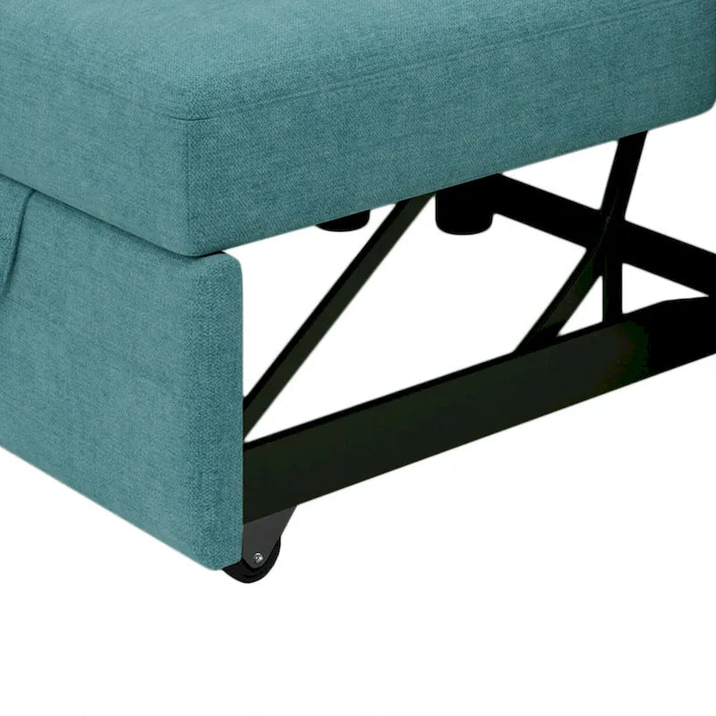 Fauteuil-lit convertible 3-en-1 – Canapé, chaise longue et lit avec dossier réglable