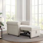 Fauteuil-lit convertible 3-en-1 – Canapé, chaise longue et lit avec dossier réglable