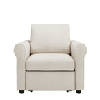 Fauteuil-lit convertible 3-en-1 – Canapé, chaise longue et lit avec dossier réglable