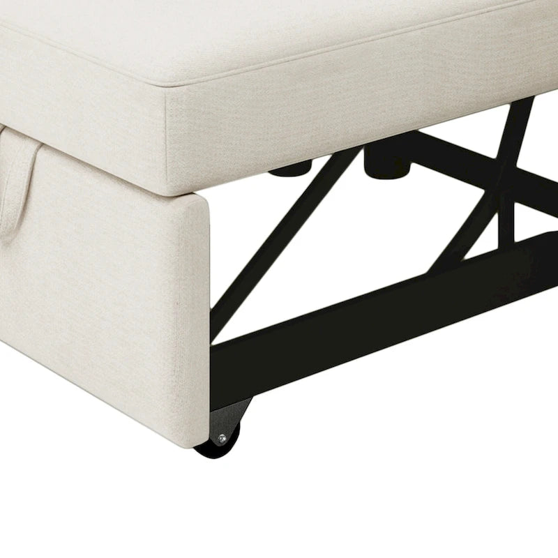 Fauteuil-lit convertible 3-en-1 – Canapé, chaise longue et lit avec dossier réglable