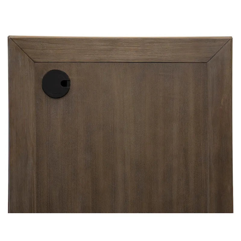 Bureau de direction à double piédestal gris délavé