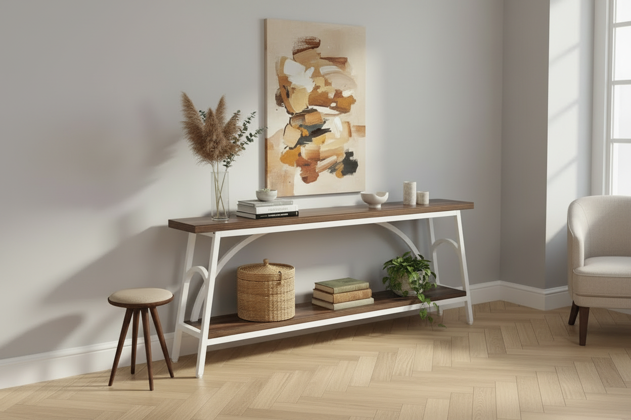 Console table vue éloignée